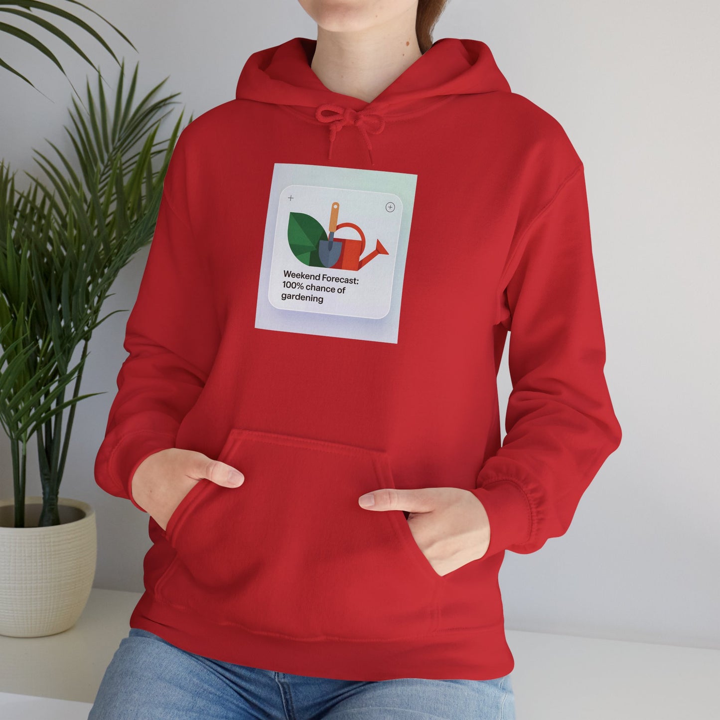 Weekend Forecast Hoodie — Gardening Sweatshirt for Plant Lovers