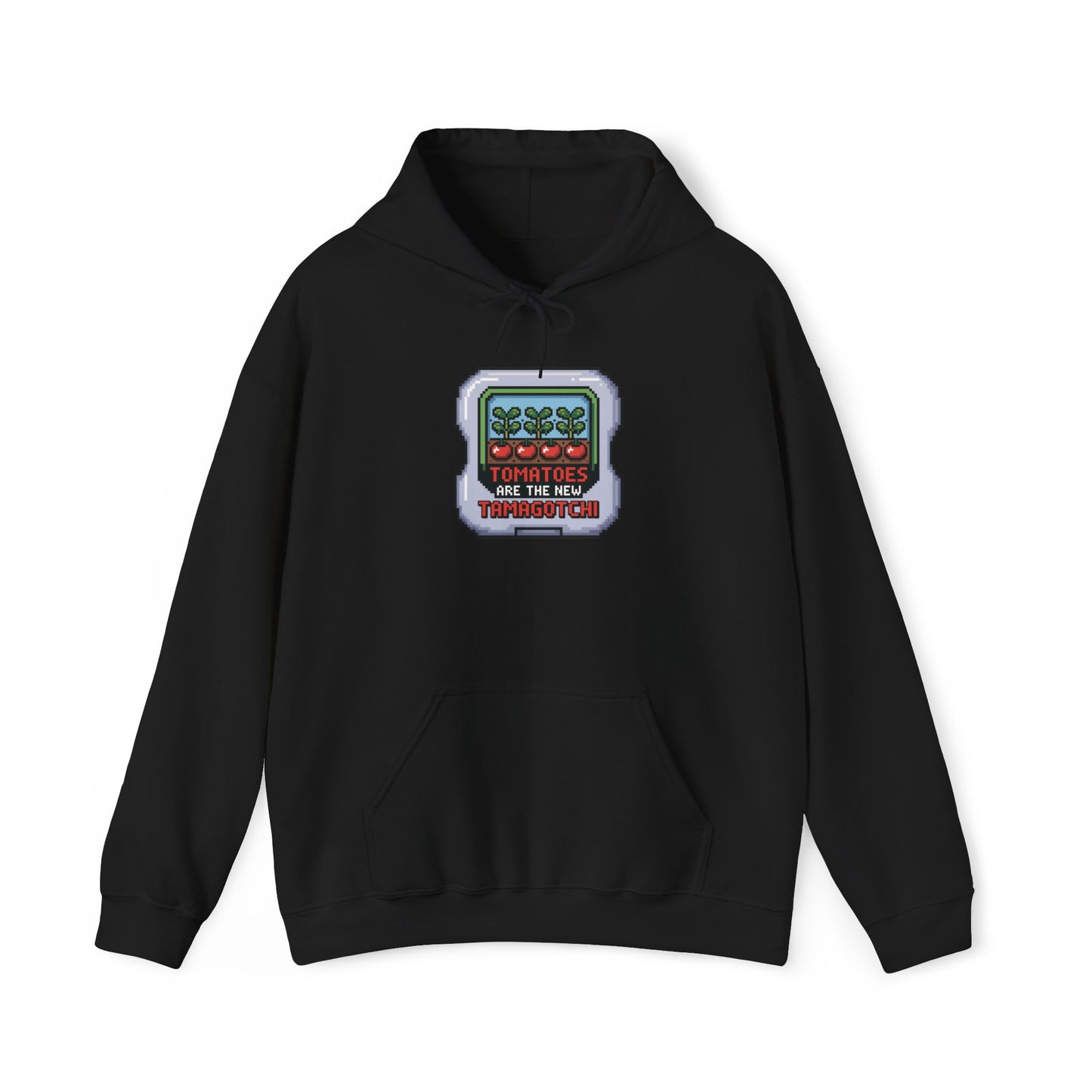 Tomatoes Are The New Tamagotchi Hoodie — Gardening Sweatshirt for Plant Lovers