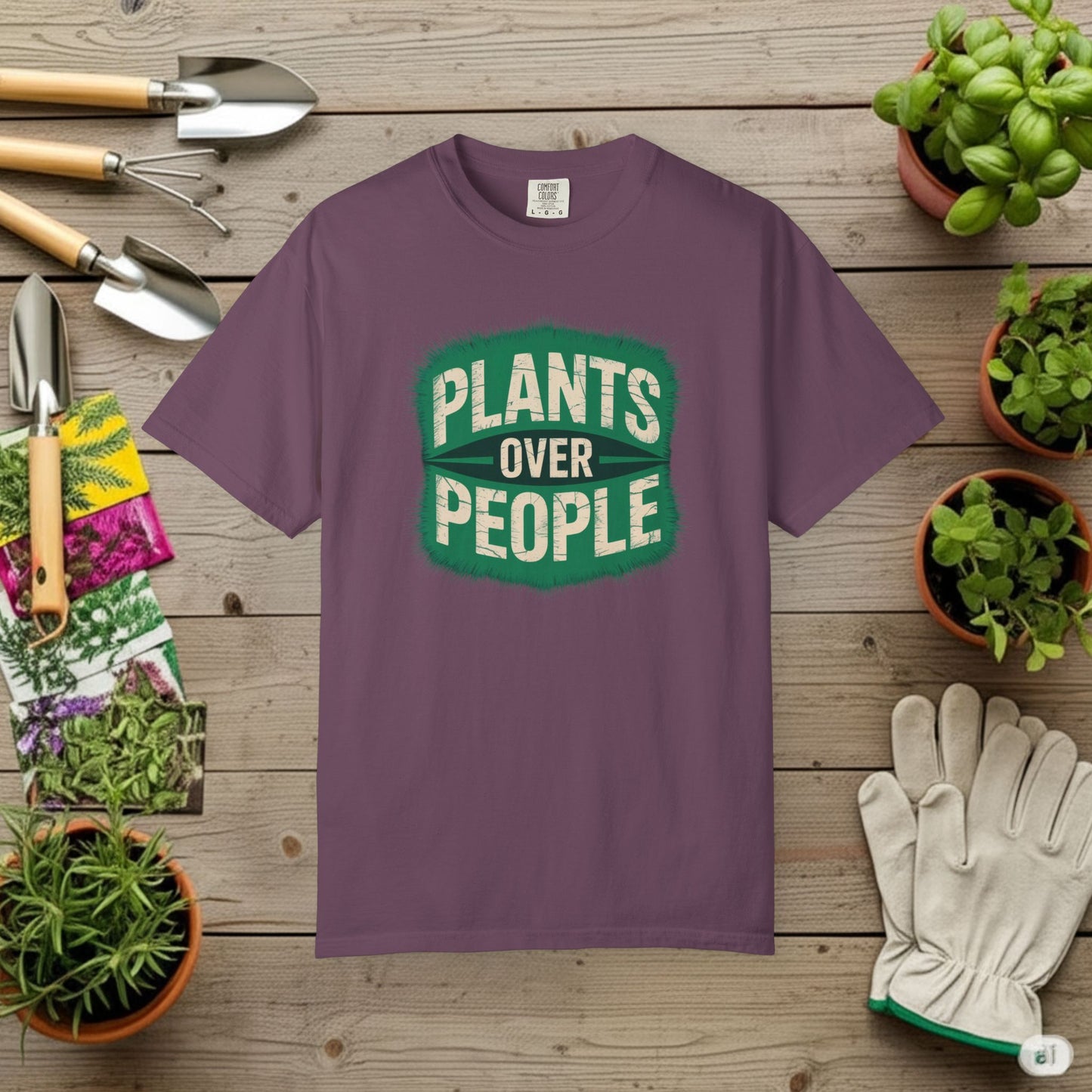 Plants Over People — Gardening Tee