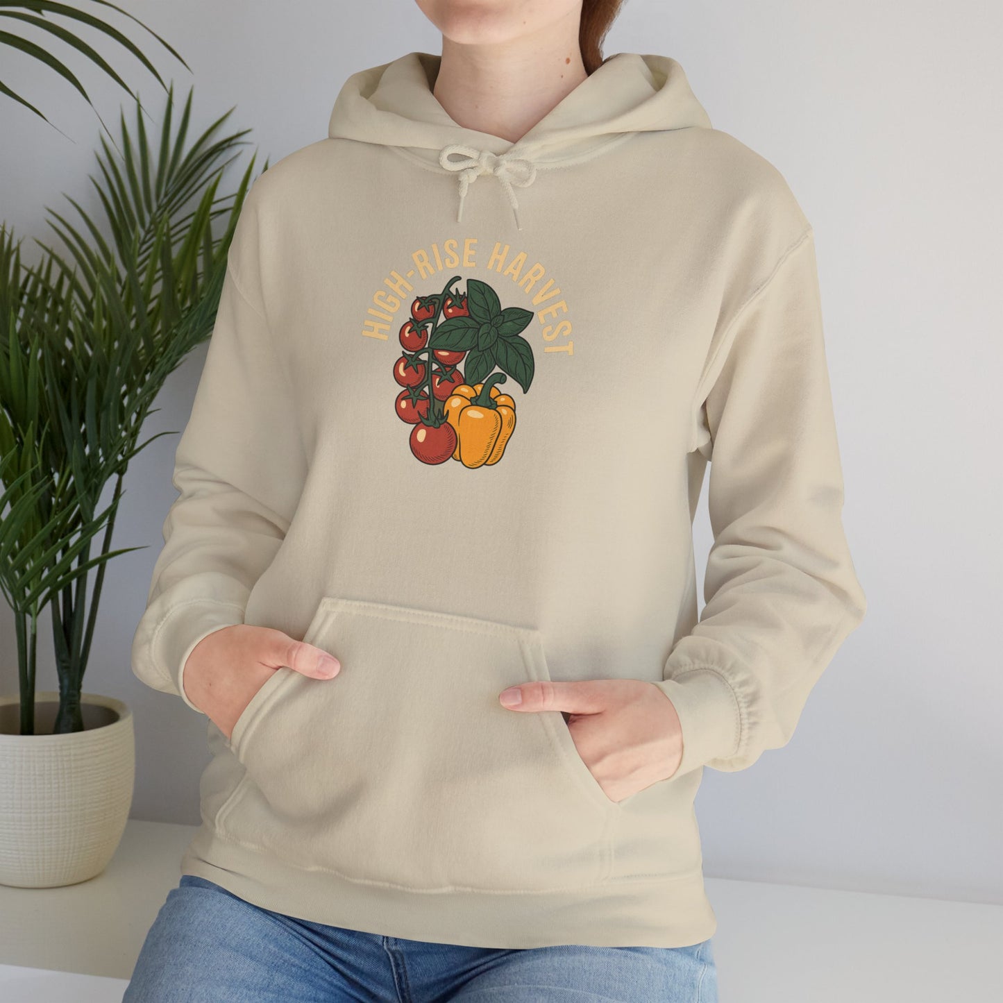 High Rise Harvest Hoodie — Gardening Sweatshirt for Plant Lovers