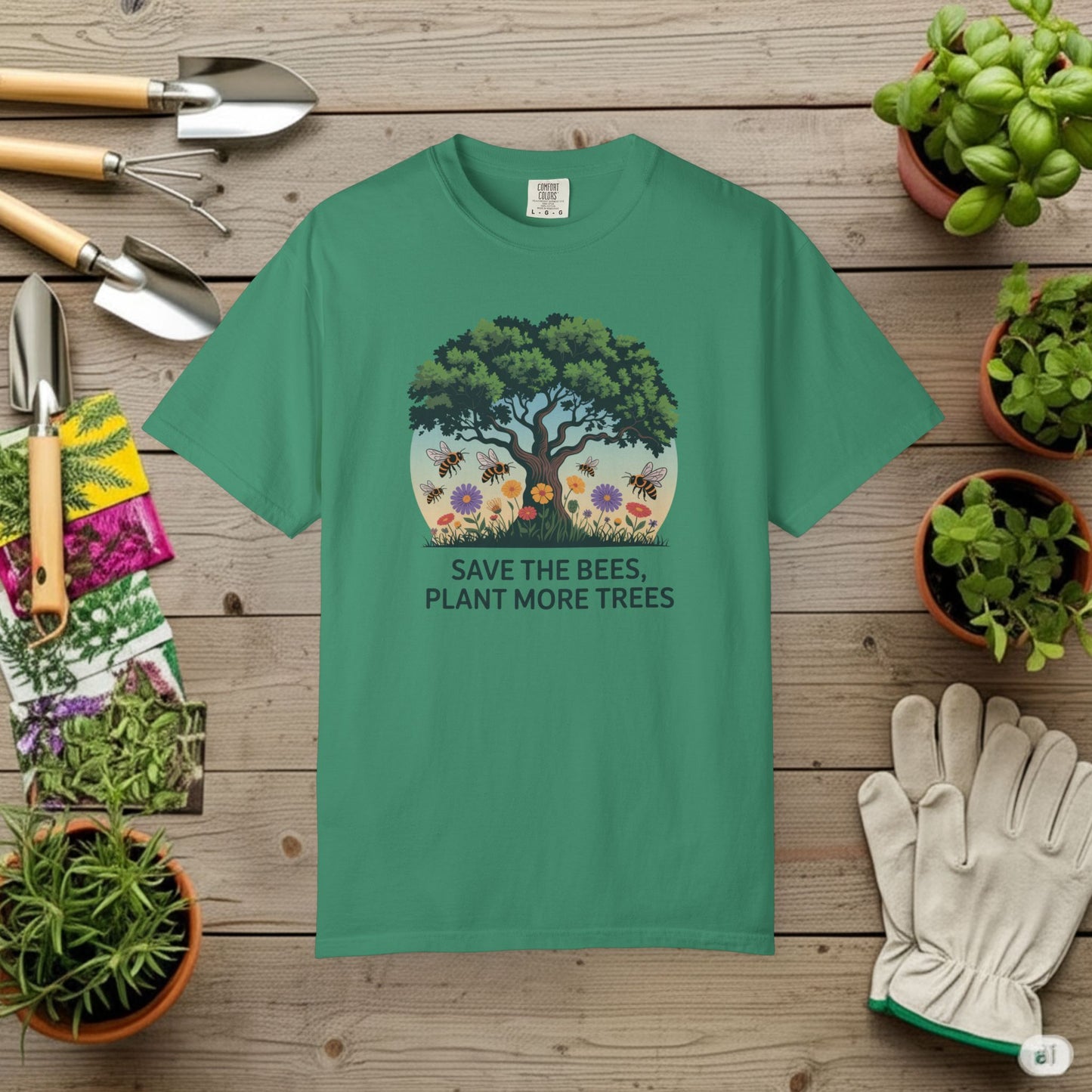 Save the Bees, Plant More Trees T-Shirt