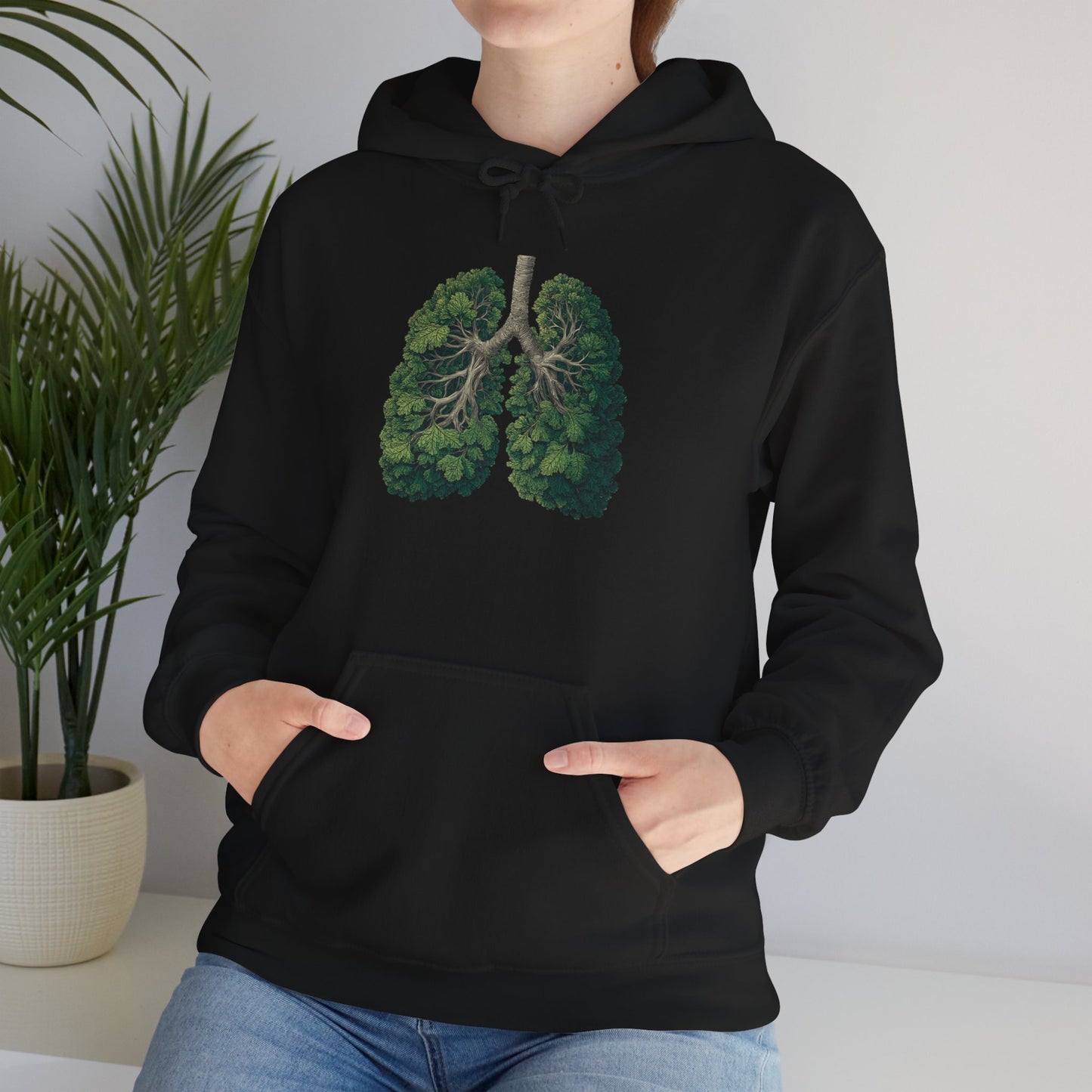 Earth Lungs Hoodie — Gardening Sweatshirt for Plant Lovers