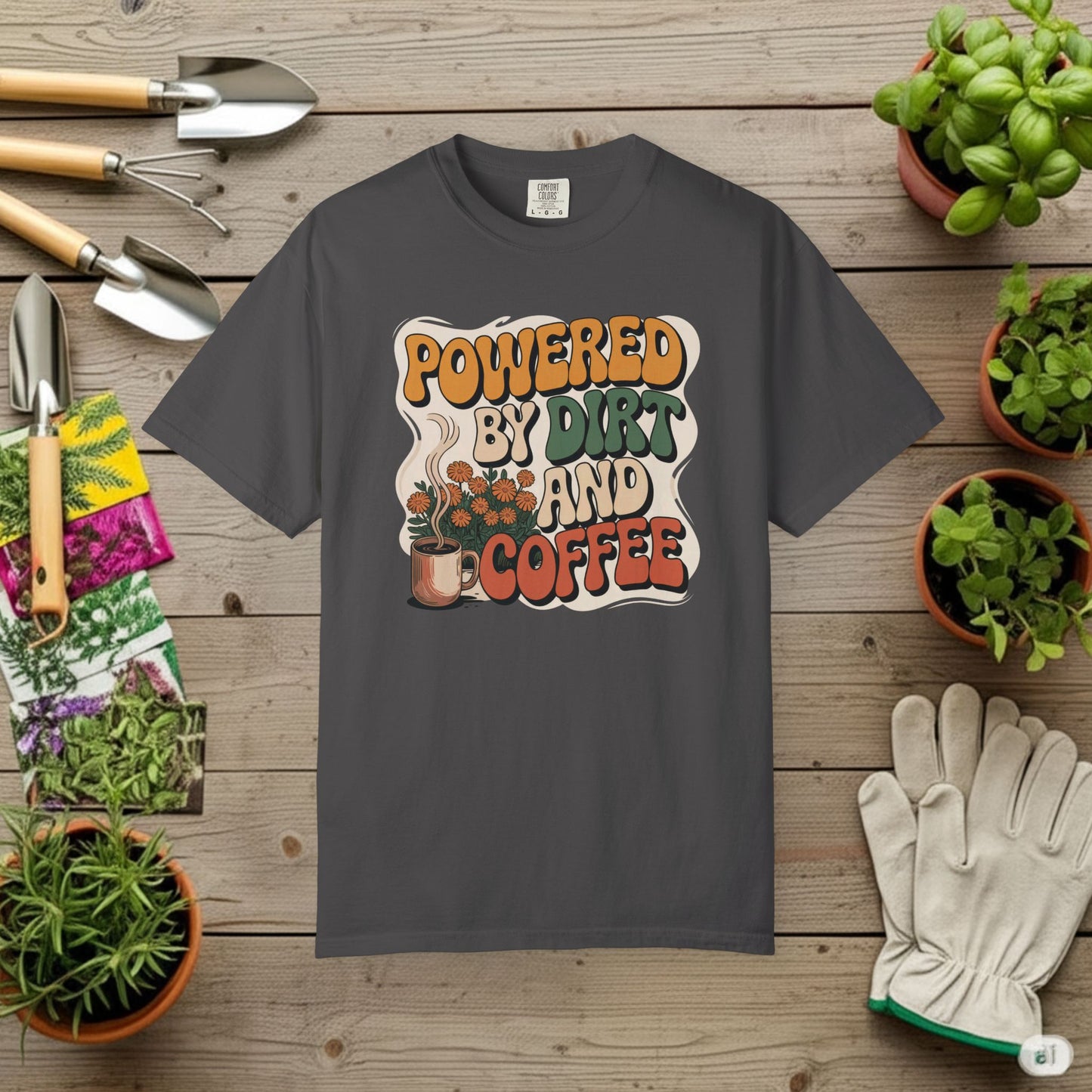 Powered By Dirt and Coffee T-Shirt