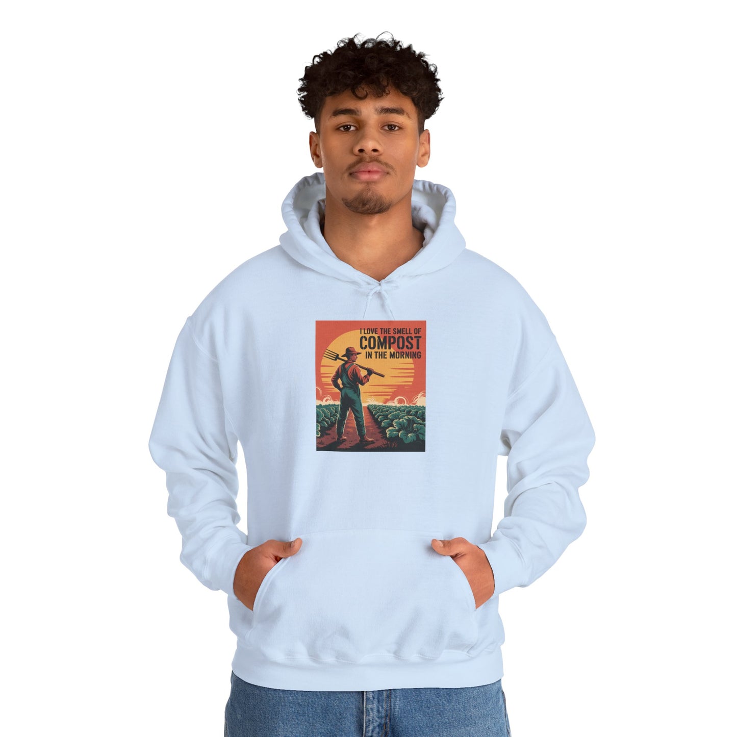 I Love the Smell of Compost Hoodie — Gardening Sweatshirt for Plant Lovers