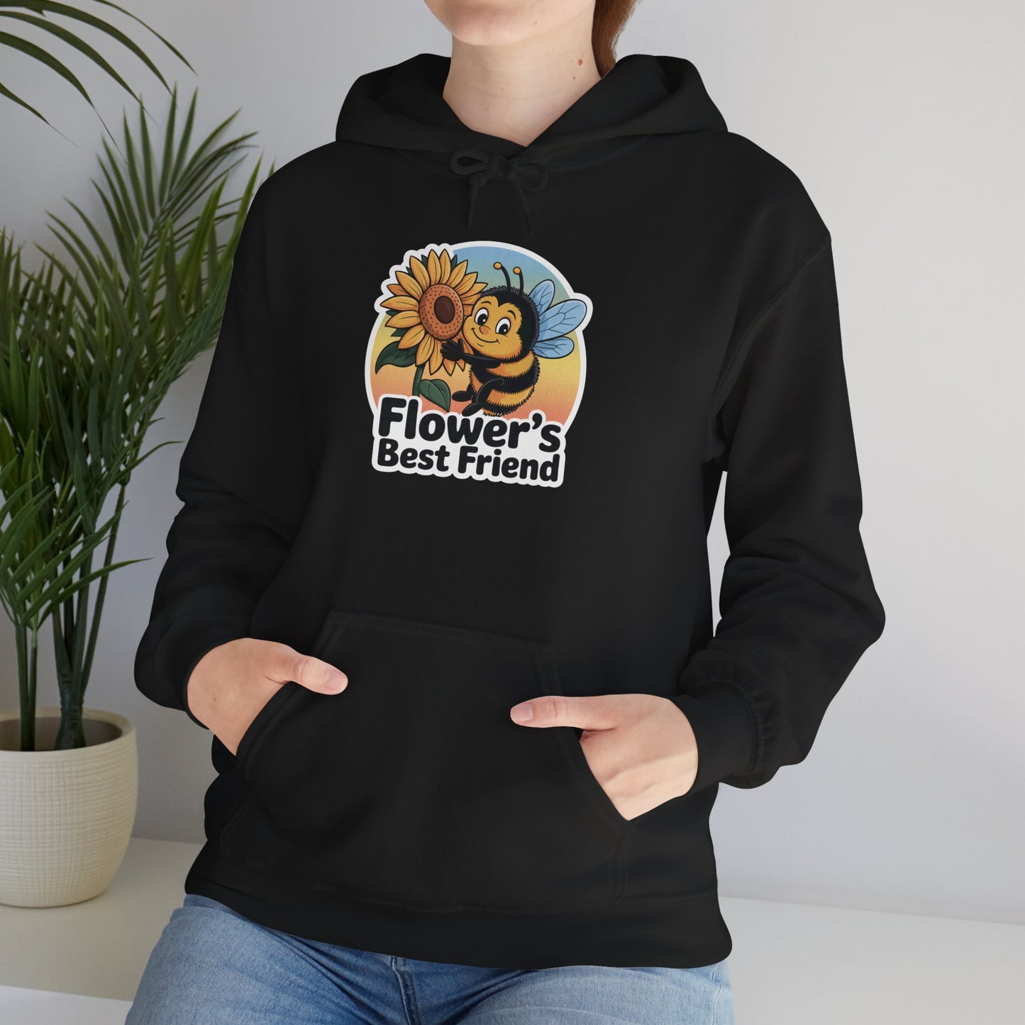Flowers Best Friend Hoodie — Gardening Sweatshirt for Plant Lovers