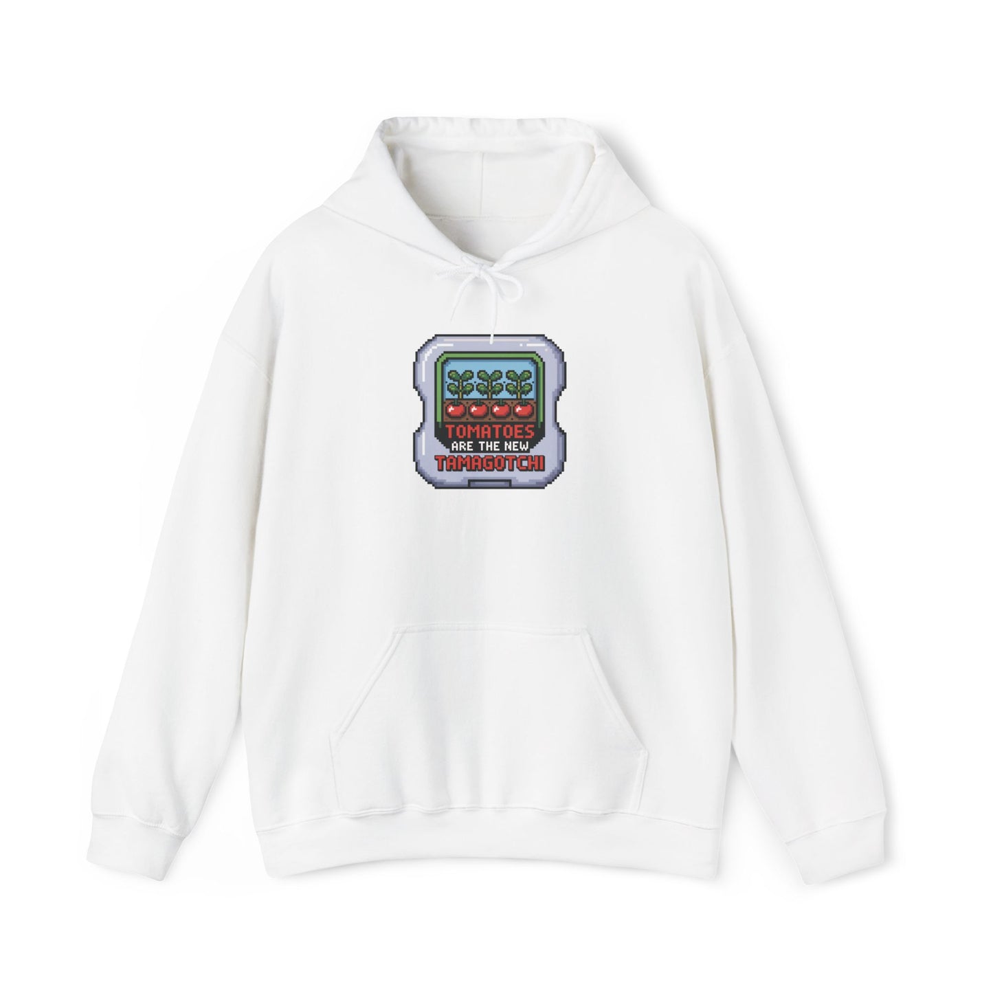 Tomatoes Are The New Tamagotchi Hoodie — Gardening Sweatshirt for Plant Lovers