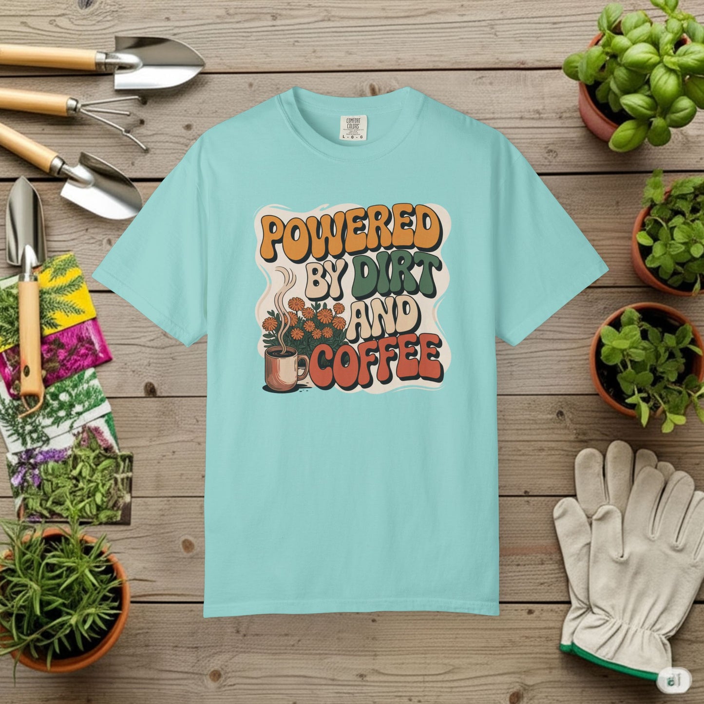 Powered By Dirt and Coffee T-Shirt