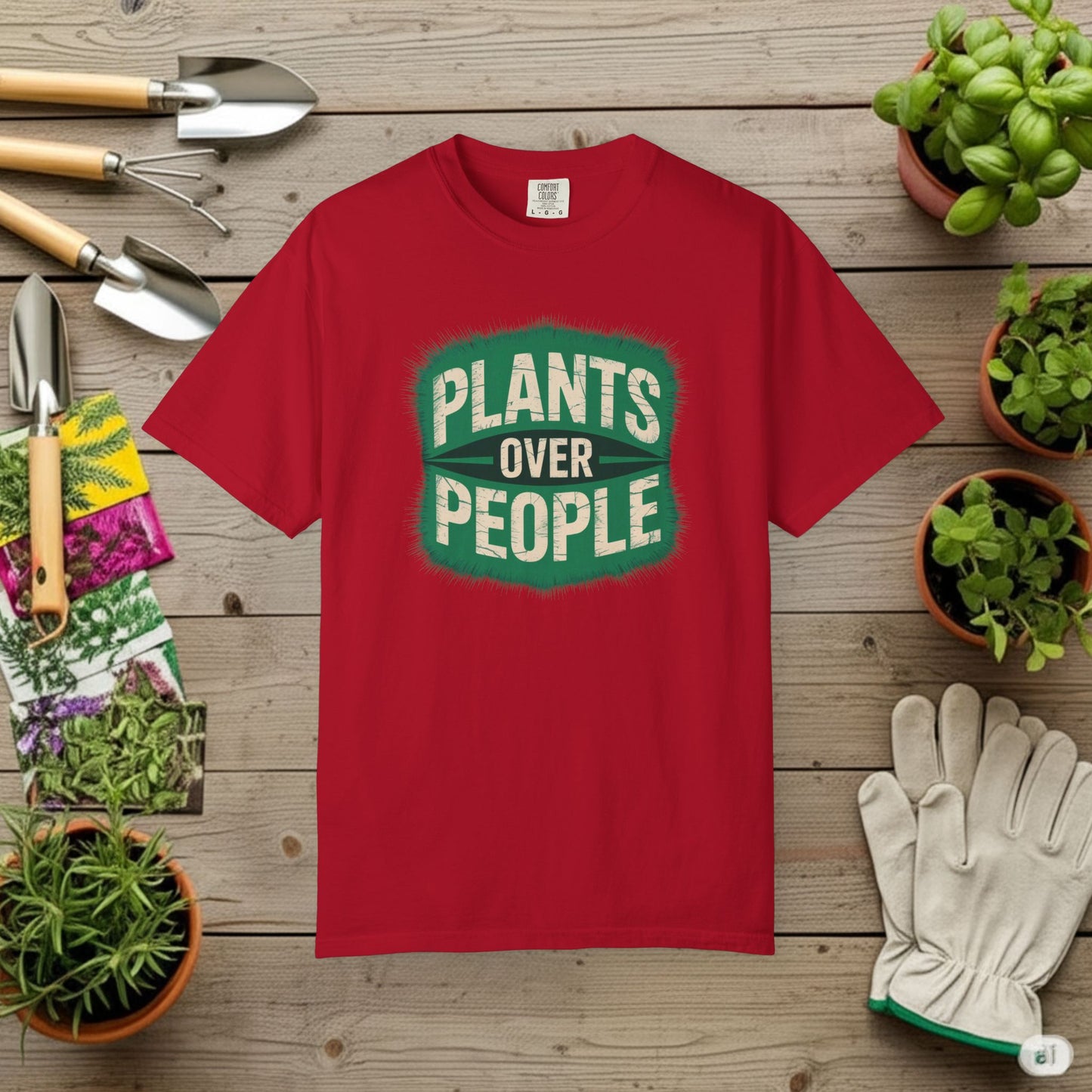 Plants Over People — Gardening Tee