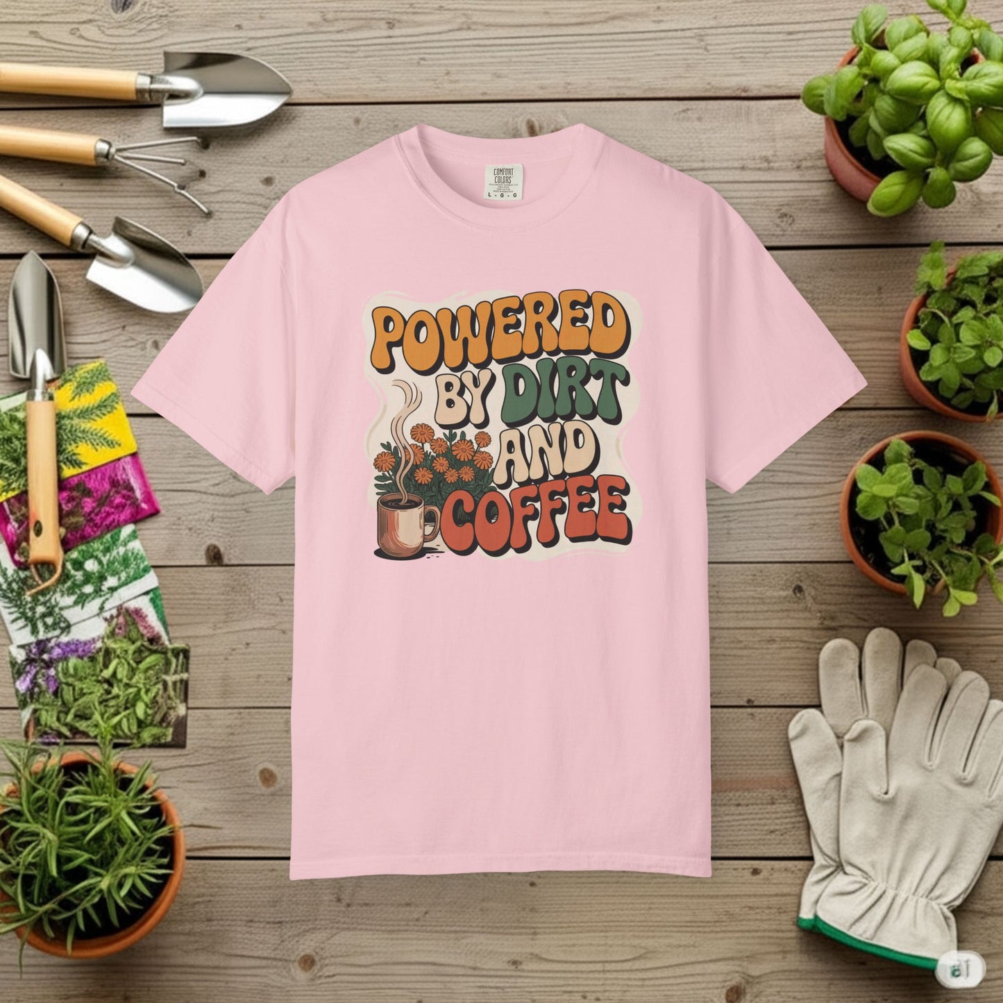 Powered By Dirt and Coffee T-Shirt