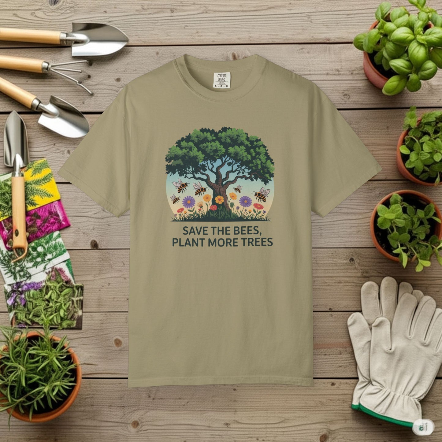 Save the Bees, Plant More Trees T-Shirt