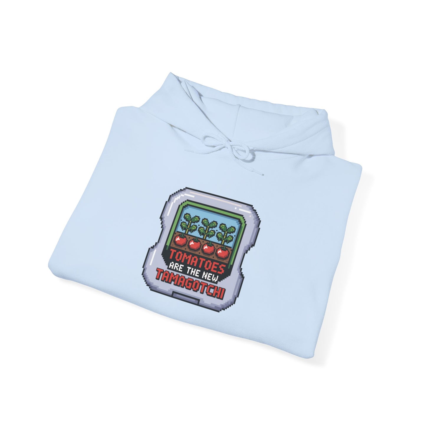Tomatoes Are The New Tamagotchi Hoodie — Gardening Sweatshirt for Plant Lovers