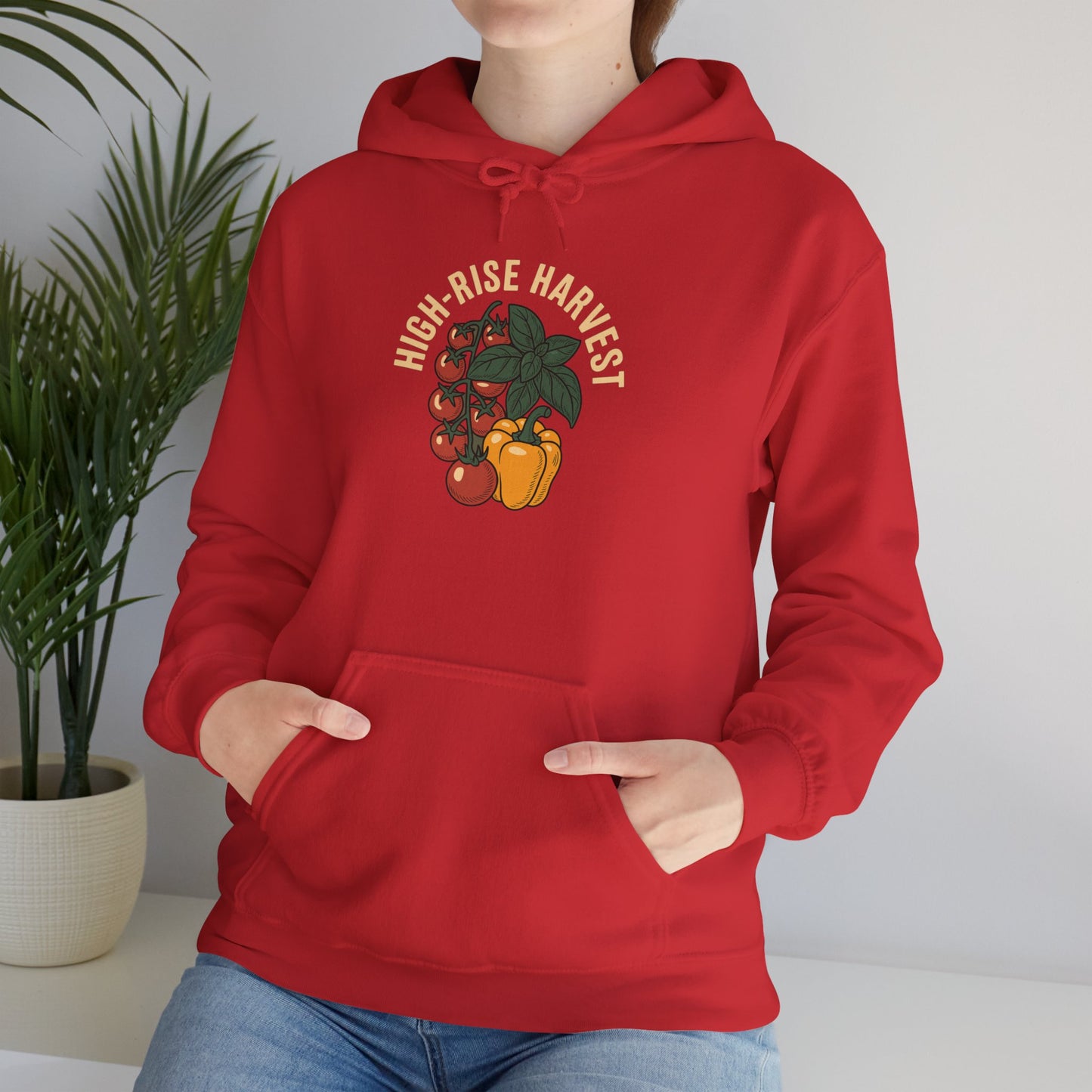 High Rise Harvest Hoodie — Gardening Sweatshirt for Plant Lovers
