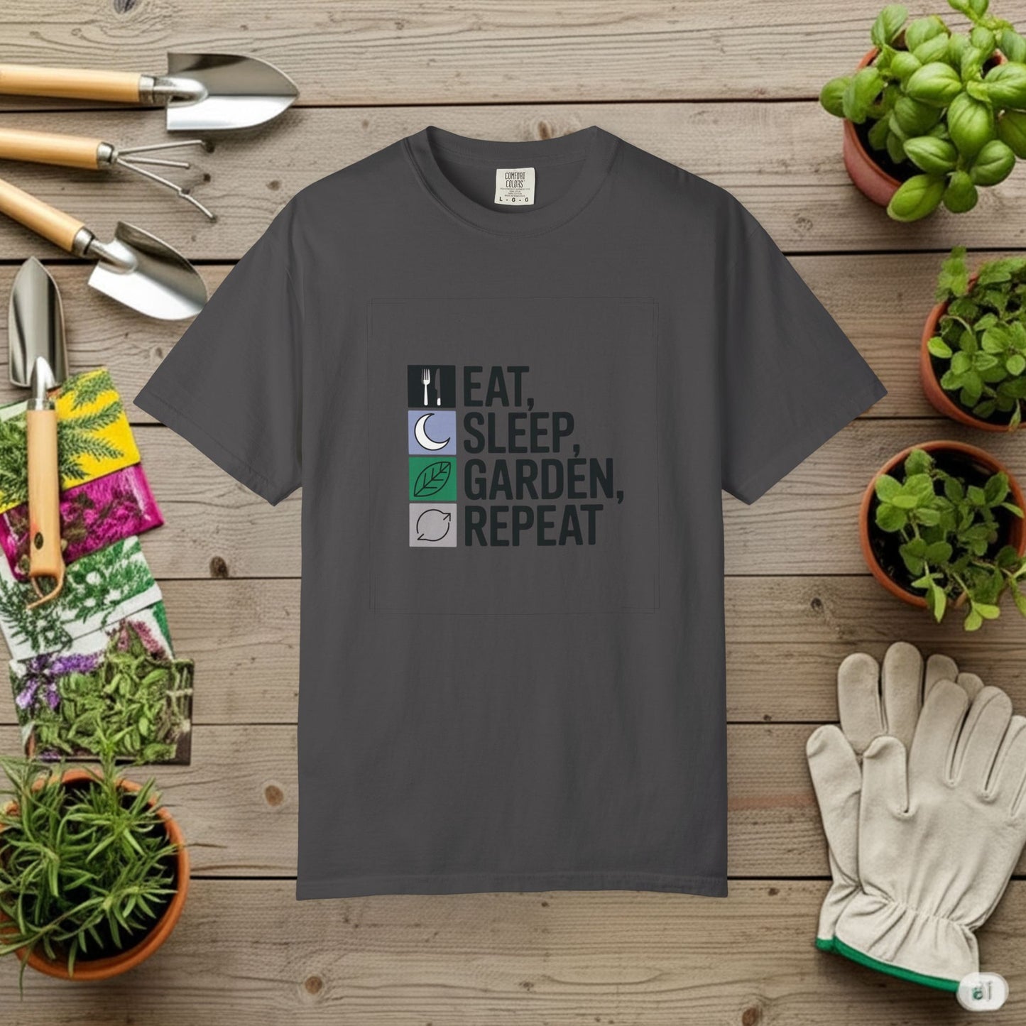Eat, Sleep, Garden, Repeat T-Shirt